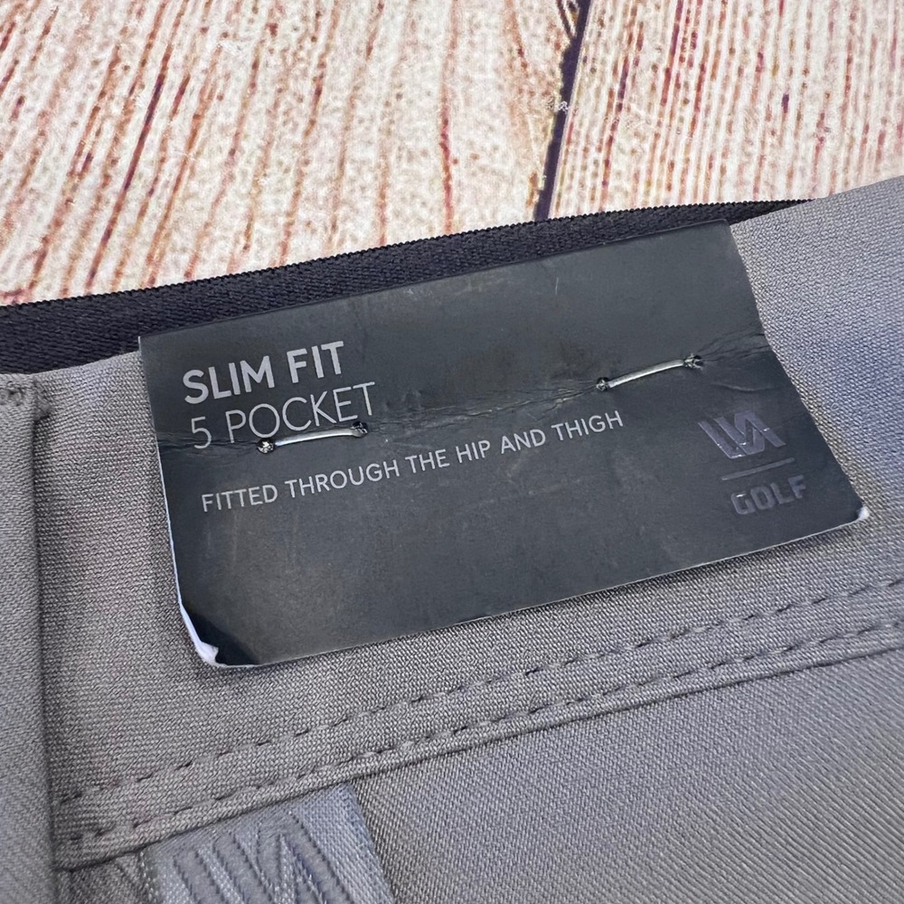 VRST Golf Mens 5 Pocket Slim Tech Pants Silver Shadow 36x34 MVG25004 Grey NWT - Picture 2 of 8
